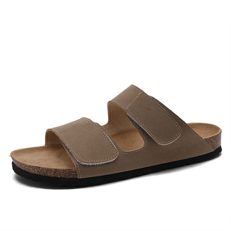 Sandalen & Pantoletten |  Herren Pantolette Mit Zwei Klettspangen Herren Herren